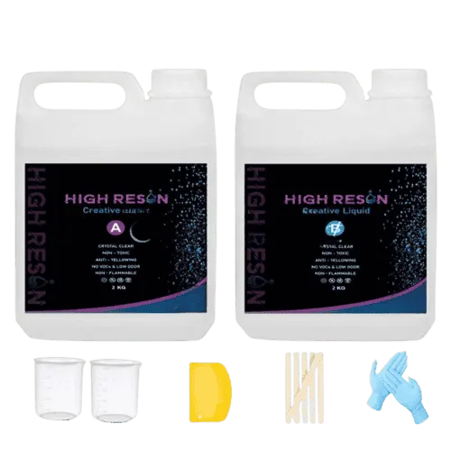 ريزن صب عالي السماكة شفاف كريستالي (AB Epoxy)- 2 كيلو