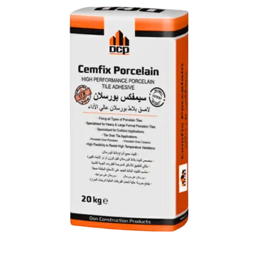 لاصق بلاط البورسلين Cemfix - مرونة عالية وقوة تماسك للبلاط