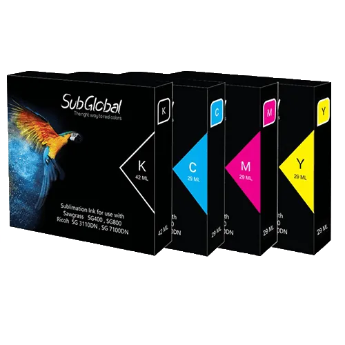 حبر سب جلوبل ساوجرس SG400/800 وريكو 3110/7100 - مجموعة من 4