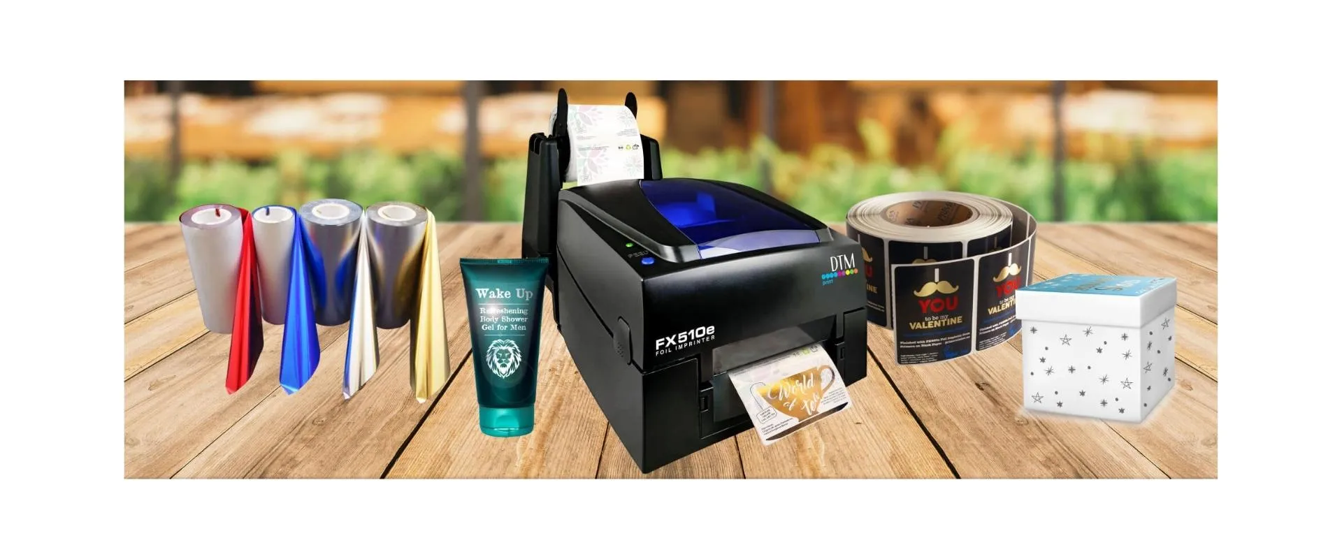 طابعة استكرات وليبل فويل FX510e
