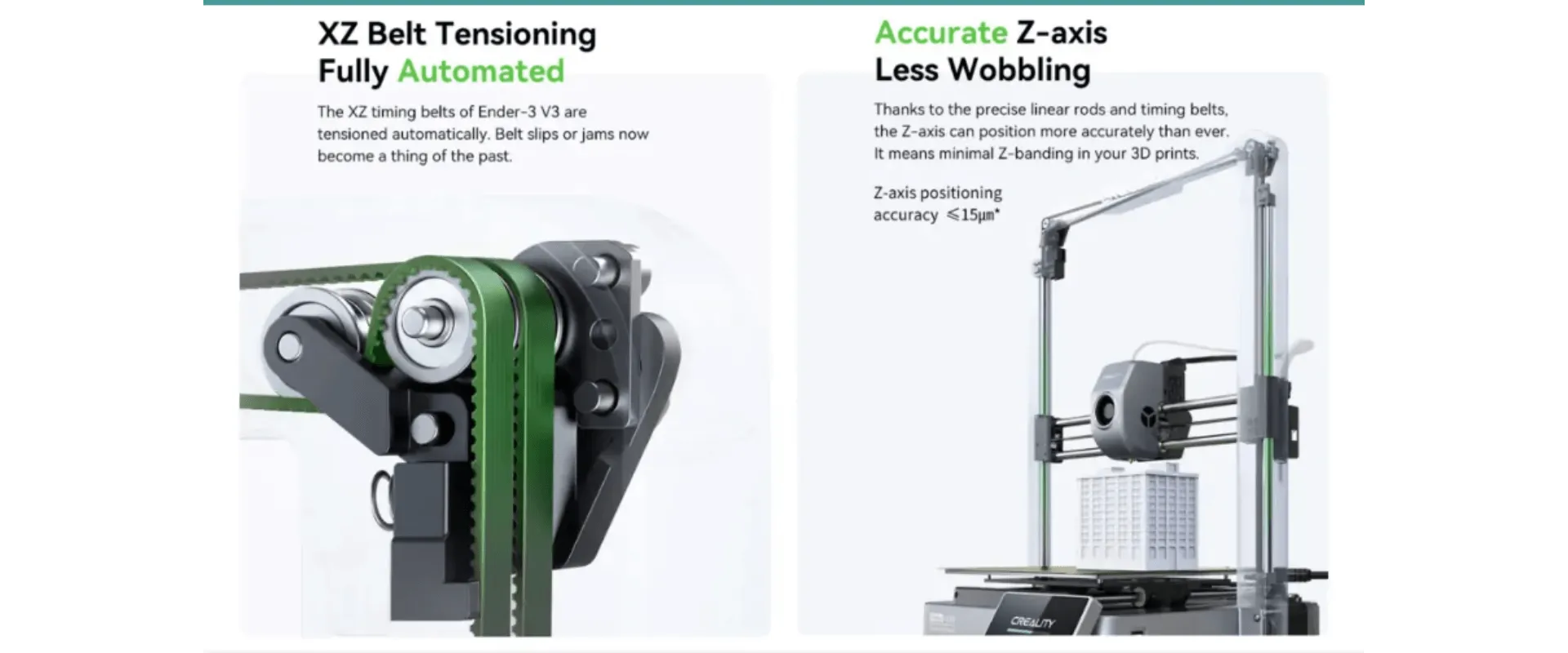 طابعة Ender 3 V3 ثلاثية الأبعاد بجودة عالية وسرعة فائقةمقاس 22*22*25سم