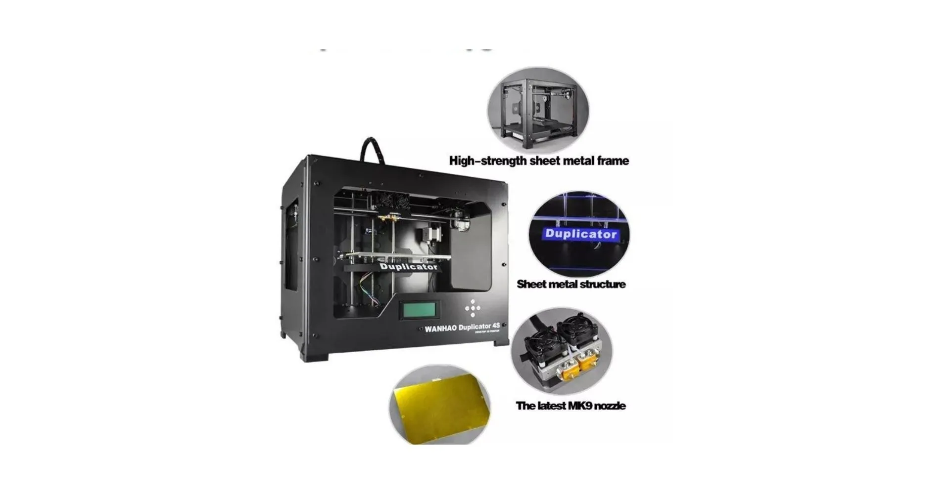 طابعة 3D موديل D4S طباعة لون واحد