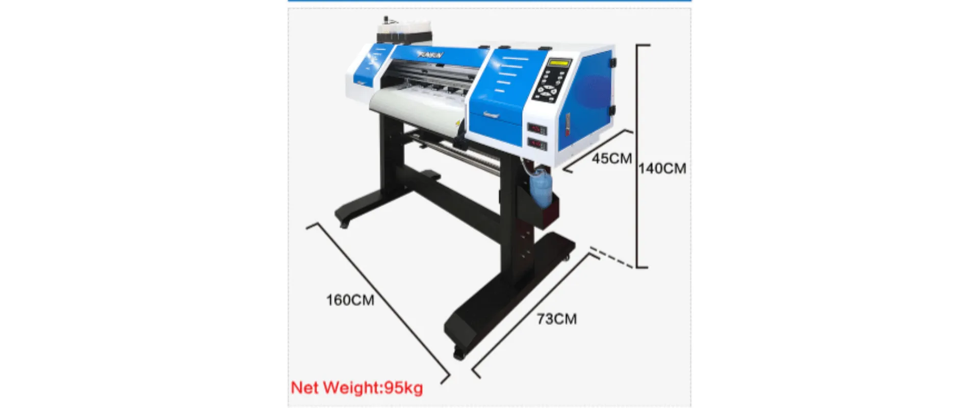 طابعة DTF للطباعه على الاقمشة مقاس 60سم
