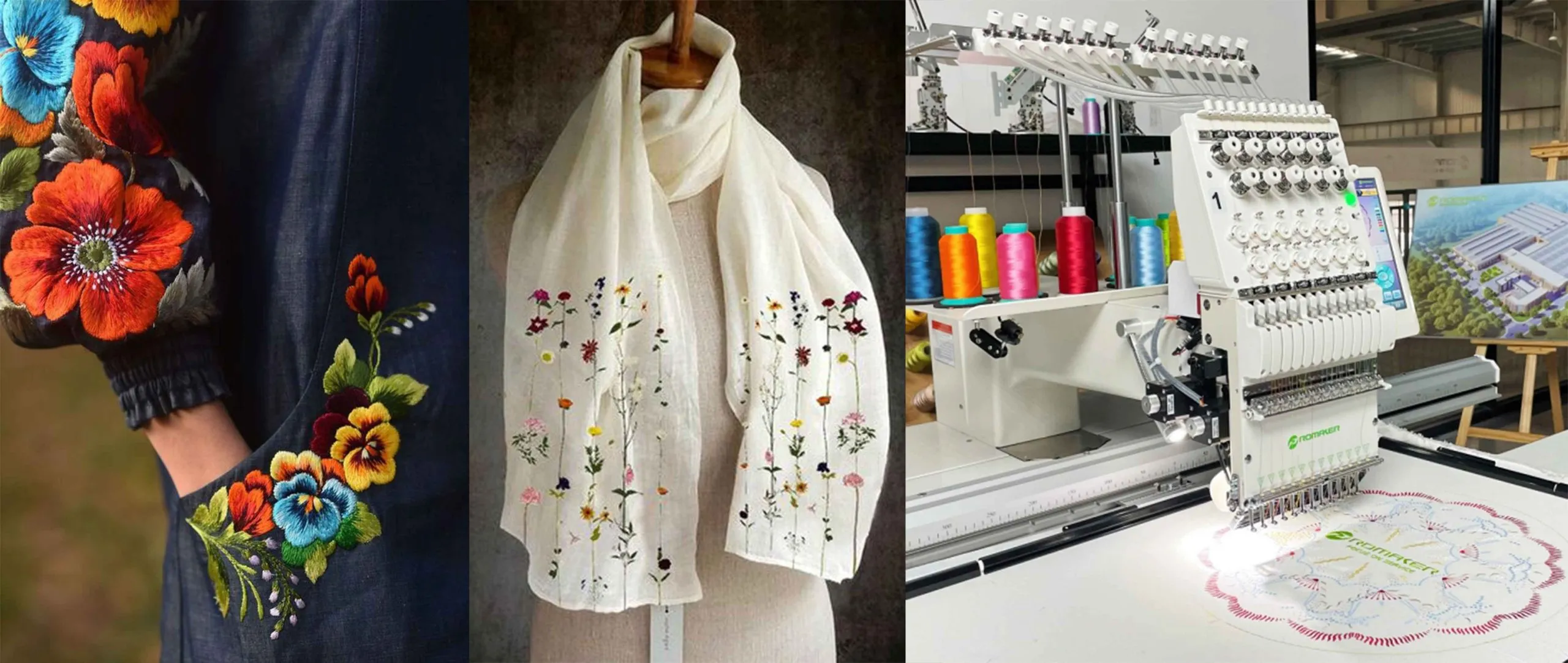 تطريز كمبيوتر بروميكار - 12 إبرة - رأس واحد - إطار 120×50 سم