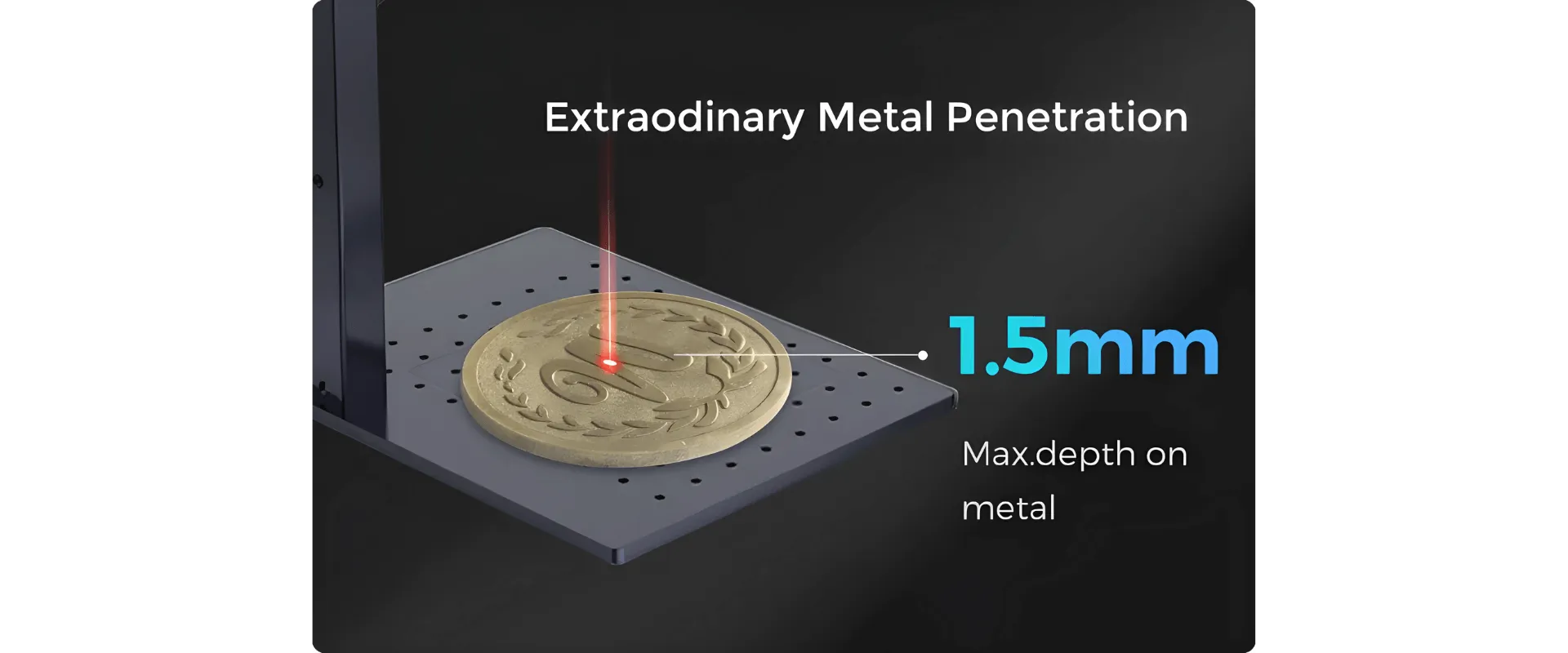 جهاز 3Dفايبر ليزر للنقش والقص على المعادن بالالوان