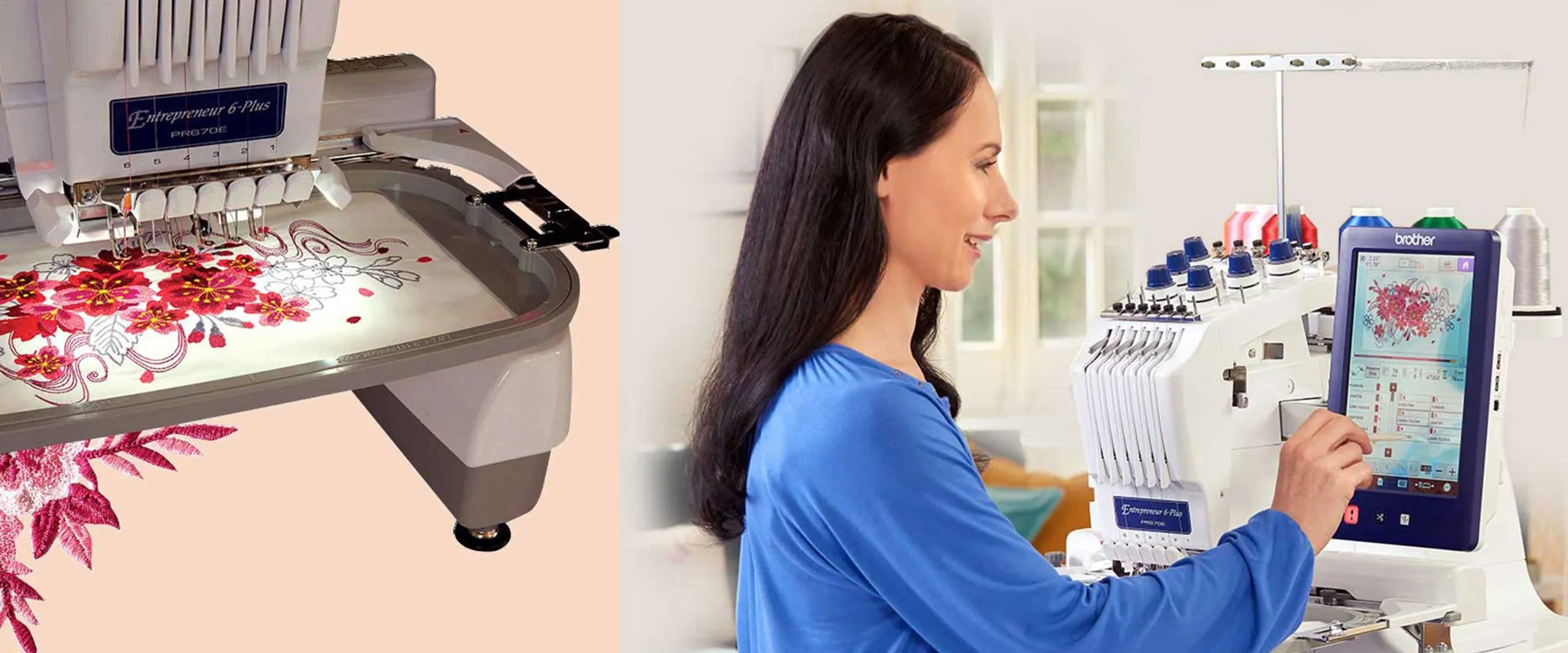 مكينة تطريز تجارية - 6 إبر - براذر PR 670