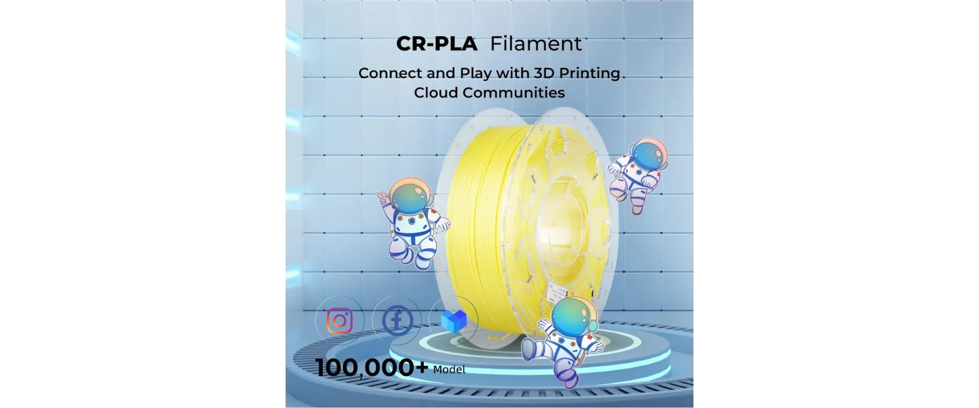 خيوط طباعة ثلاثية الأبعاد PLA 1.75مم من CR